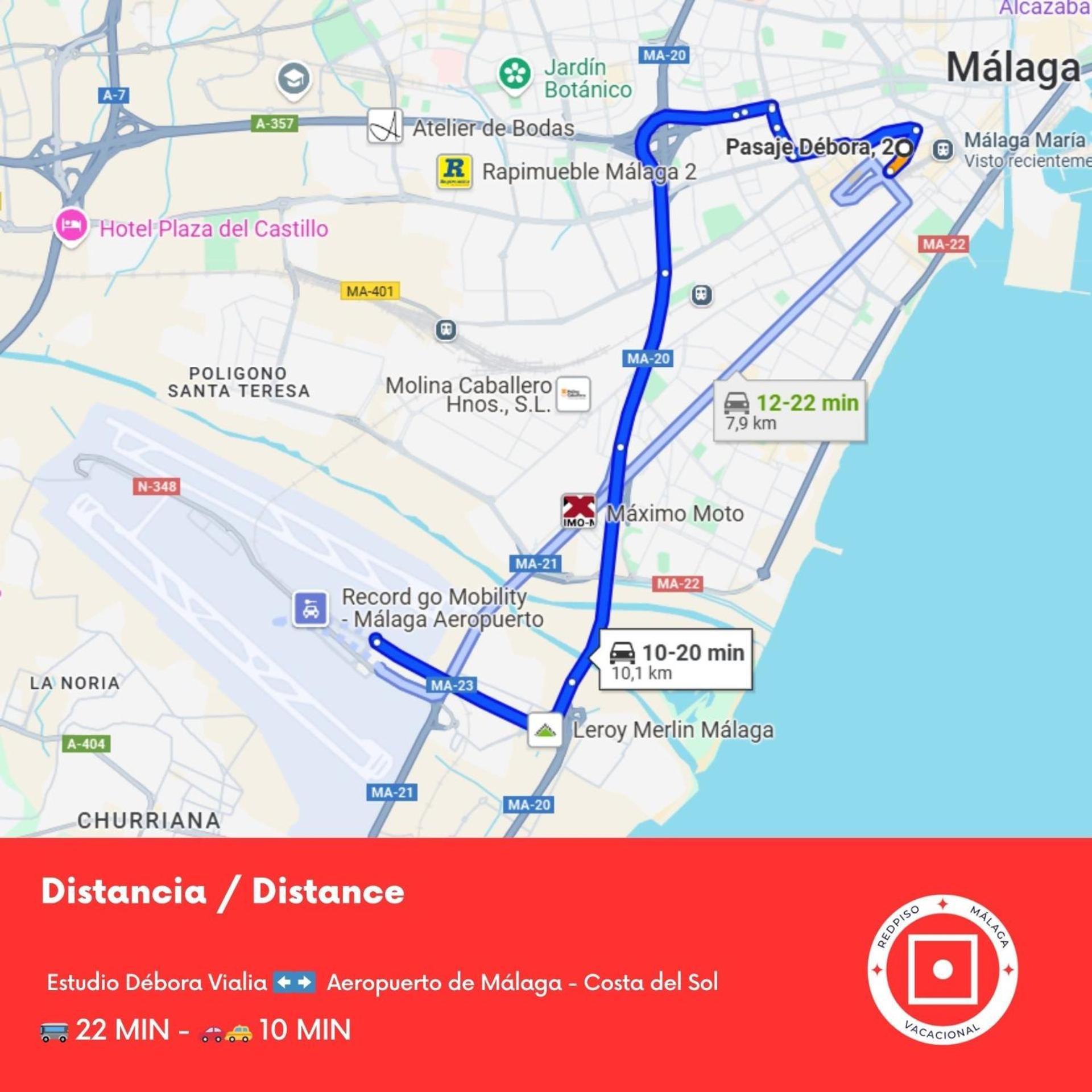 Appartement Estudio Debora Vialia A Pasos De La Estacion Málaga